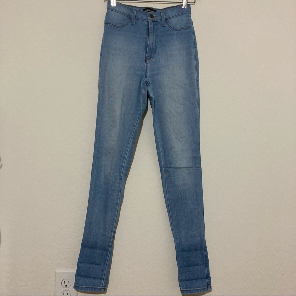 Fashion Nova light wash high waisted skinny jeans